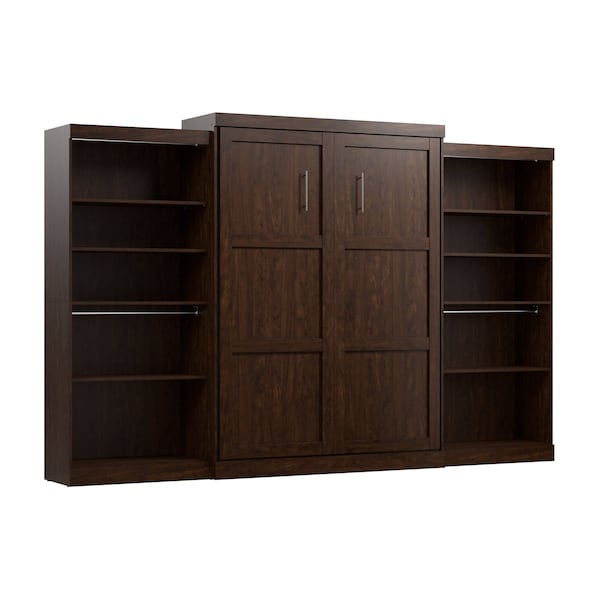 Wall Queen Bed Kit, Pur, Chocolate, 136"